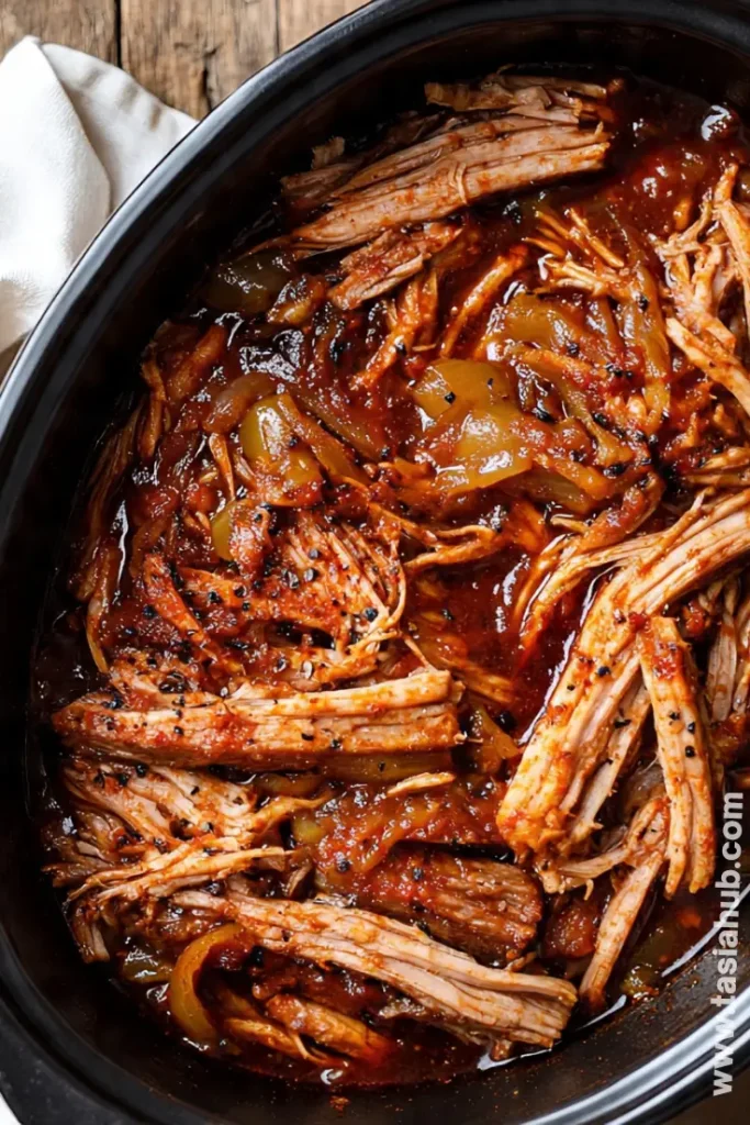 slow cooker apple cider pulled pork 1 1