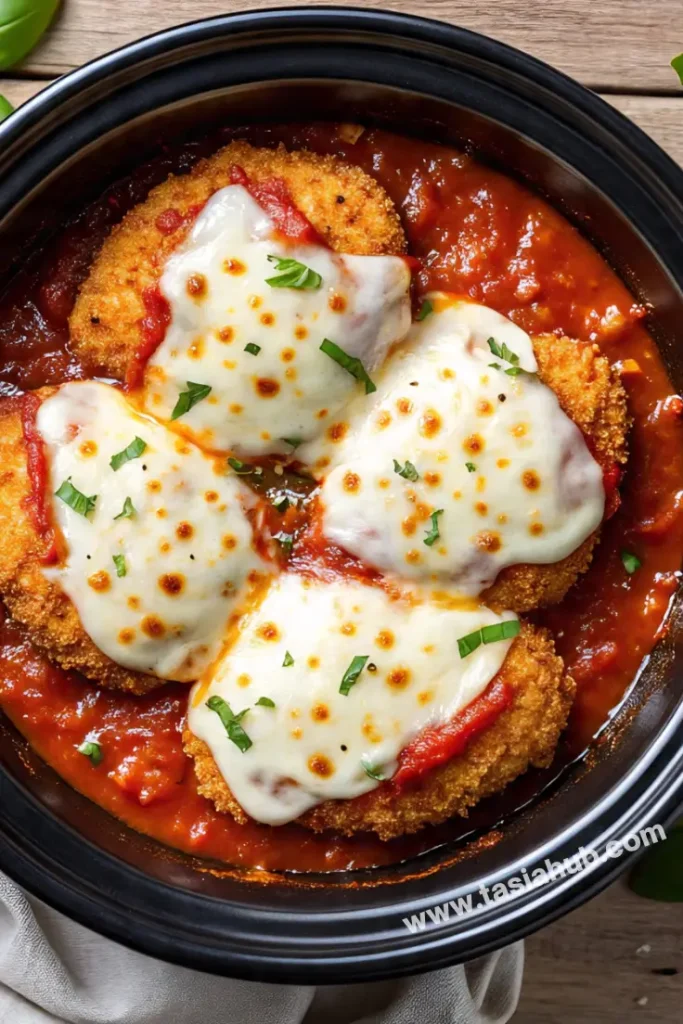 slow cooker chicken parmesan