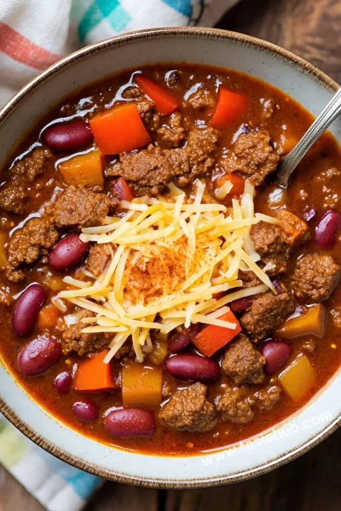 slow cooker pumpkin chilli