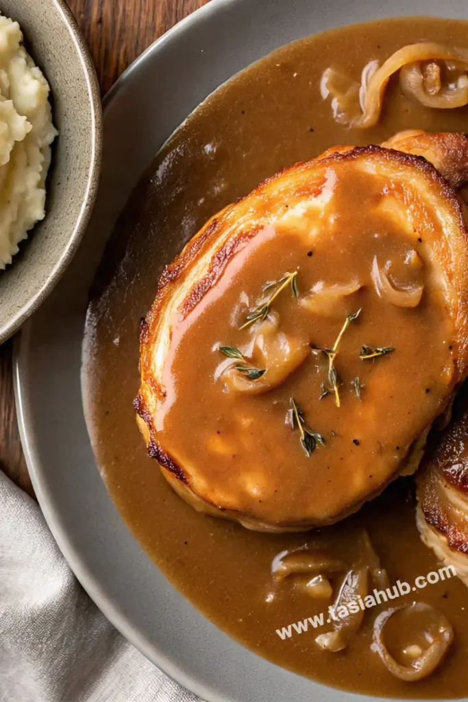 slow cooker smothered pork chops