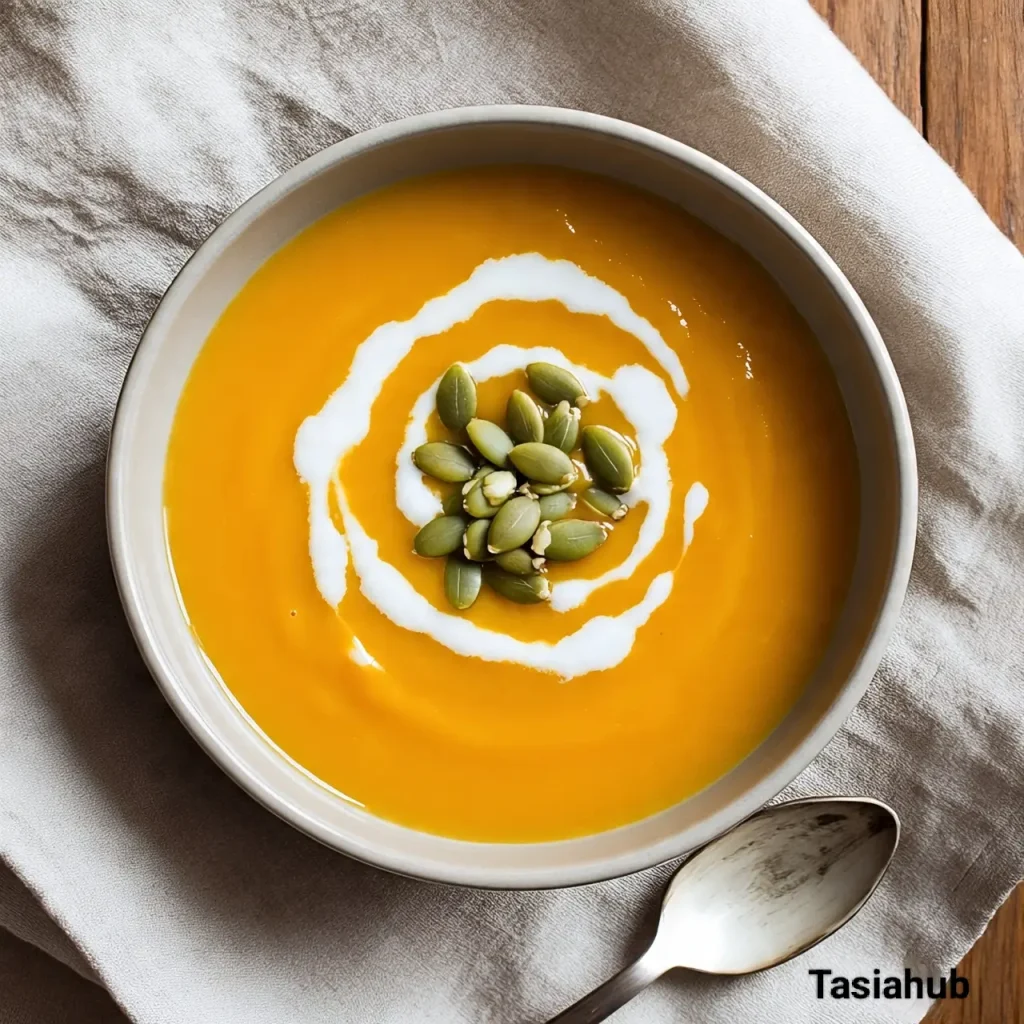 Spiced acorn squash soup
