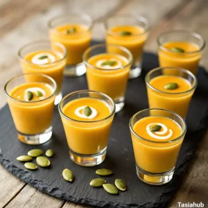 Spiced pumpkin soup shooters