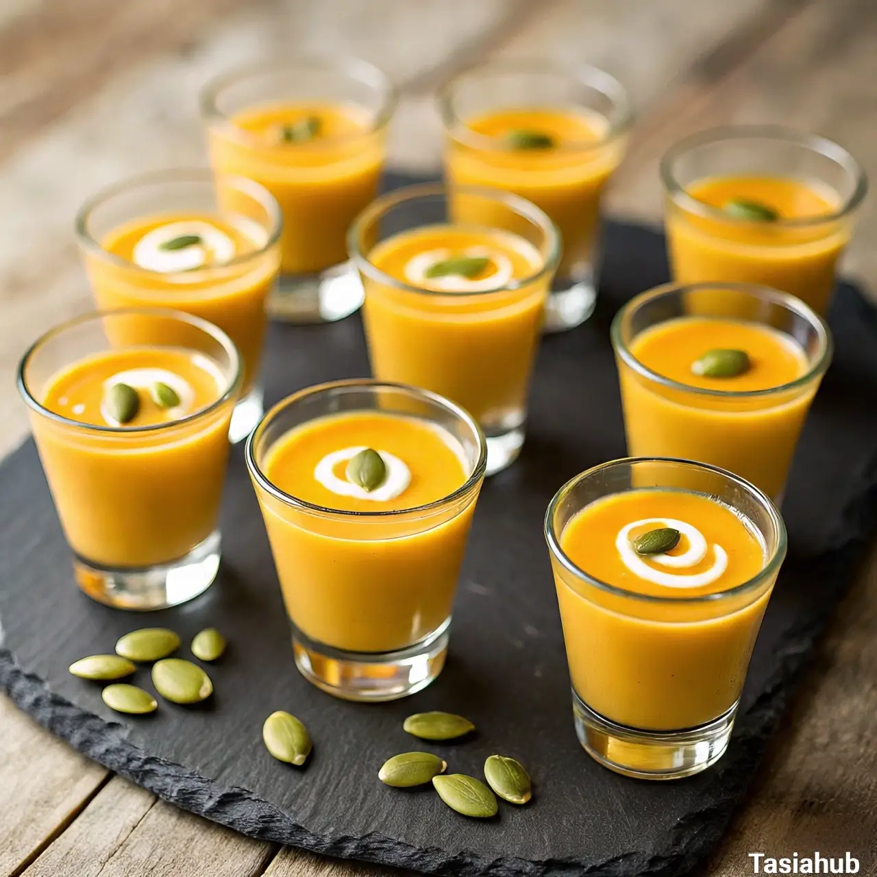 Spiced pumpkin soup shooters