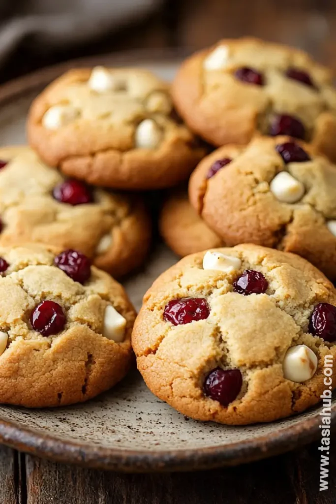 white chocolate cranberry cookies 1
