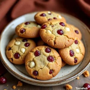 White chocolate cranberry cookies