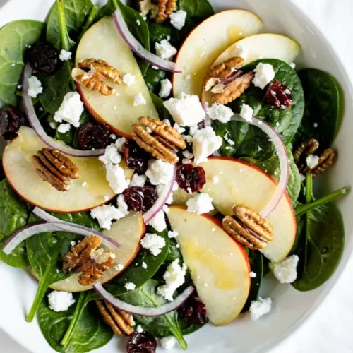 Apple Cranberry Walnut Salad bowl