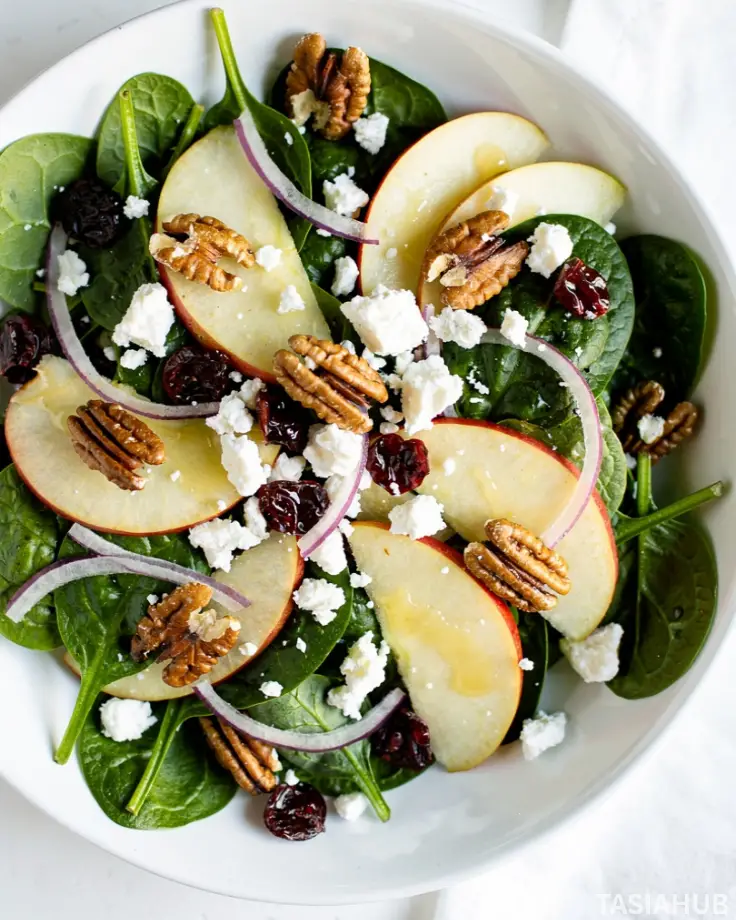 Apple Cranberry Walnut Salad bowl