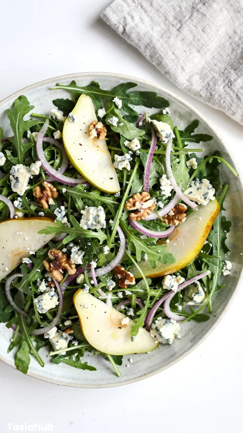 Arugula Pear Blue Cheese Salad