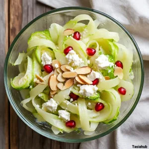Brussels sprout and pomegranate salad