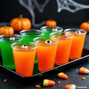 Halloween tequila jello shots