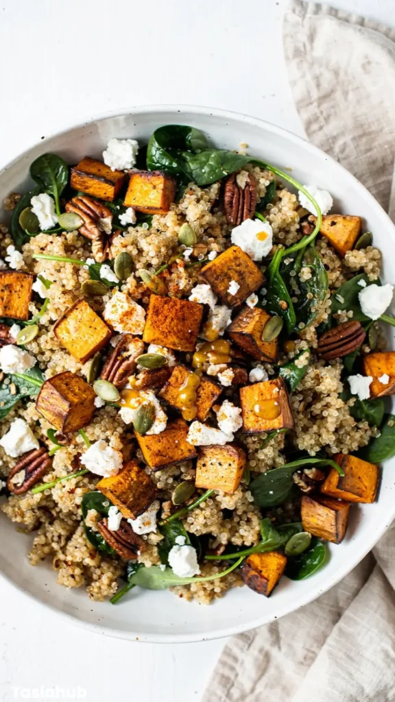 Warm Sweet Potato Quinoa Salad