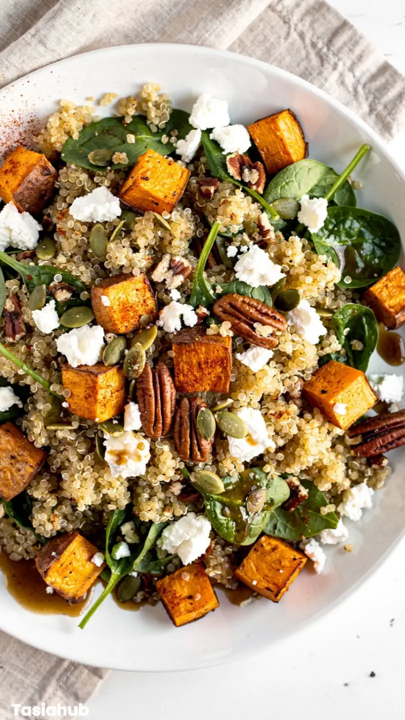Warm Sweet Potato Quinoa Salad recipe