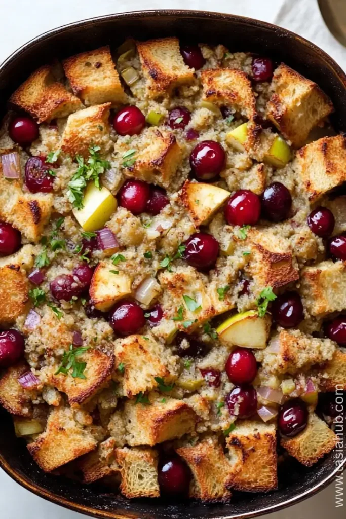 apple cranberry stuffing 1