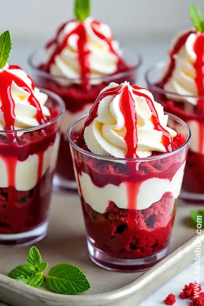 bloody red velvet trifles 1