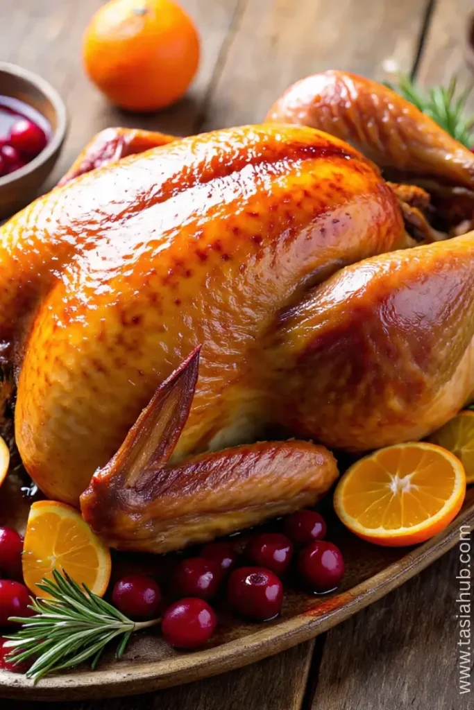 cranberry orange glazed turkey 1