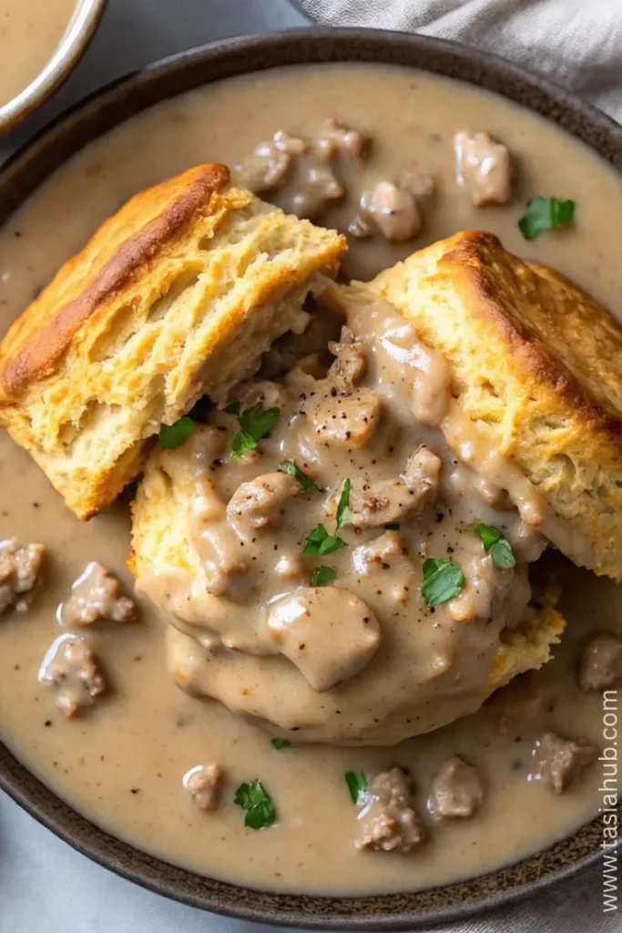 crockpot turkey sausage gravy 1