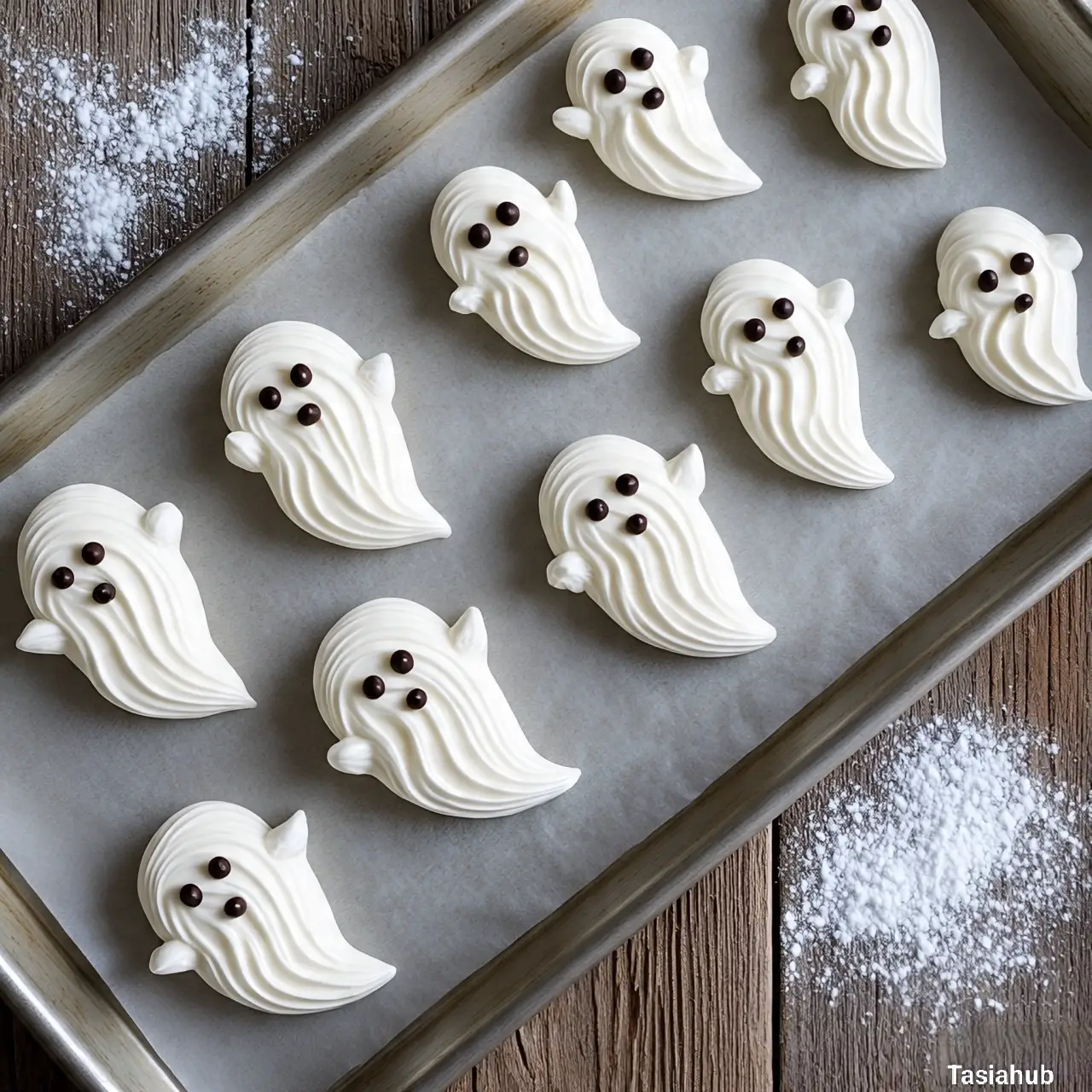 Ghost meringues