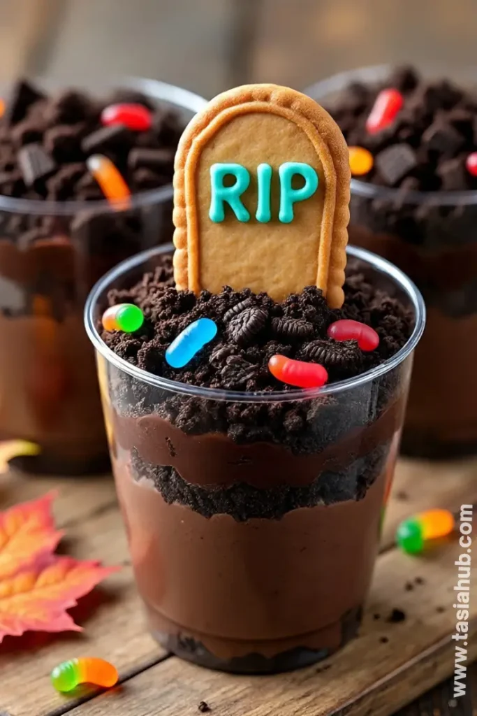 graveyard pudding cups 1