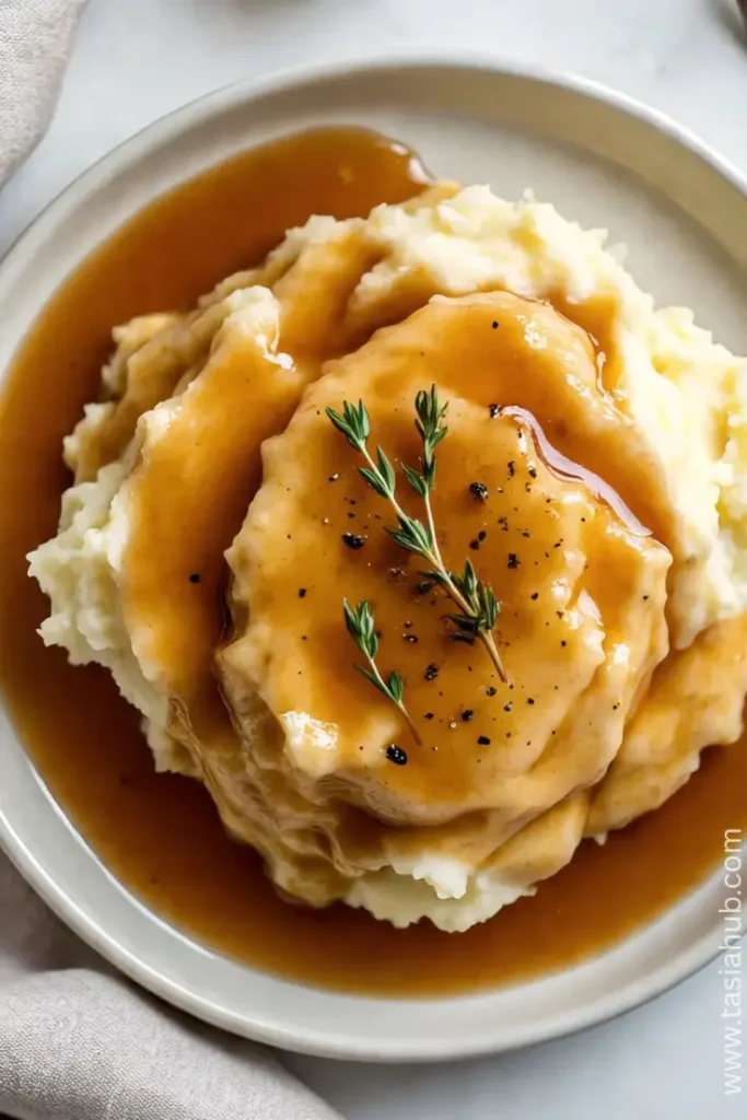 homemade turkey gravy with drippings