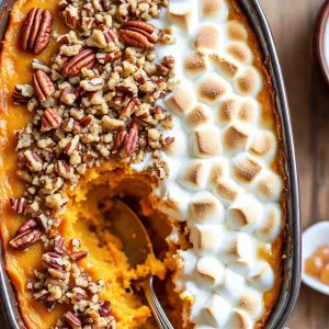 Make ahead sweet potato casserole