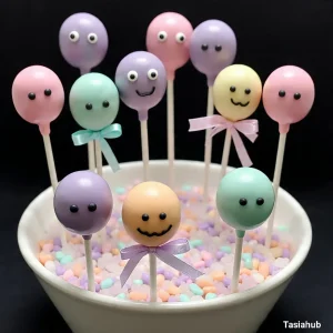 Pastel Halloween cake pops