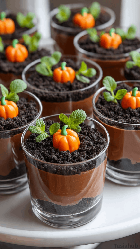 pumpkin patch dirt cups recipe