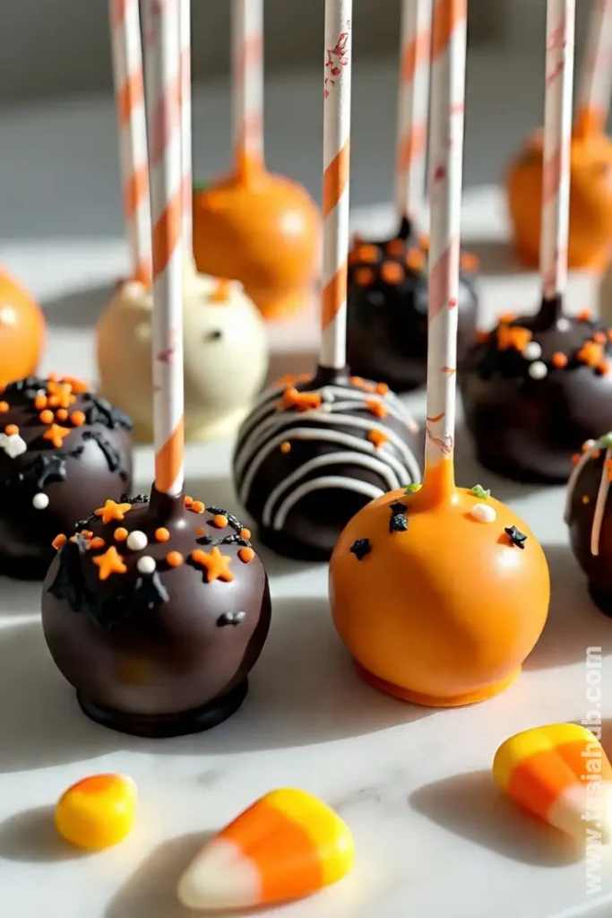 spooky Oreo cake pops