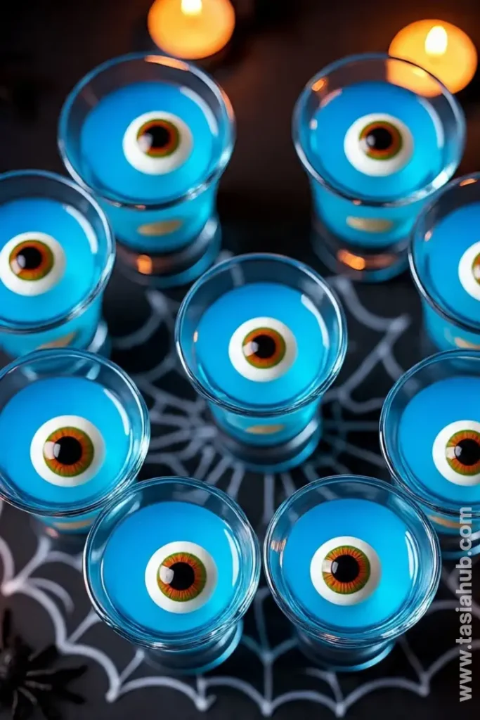 spooky blue jello shots