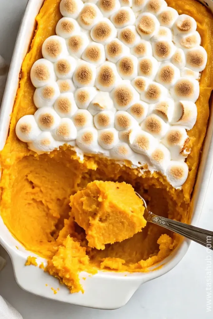 sweet potato casserole with marshmallows 1