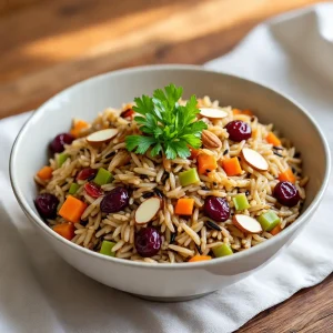 Thanksgiving wild rice pilaf