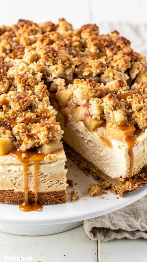 Apple Crumble Cheesecake