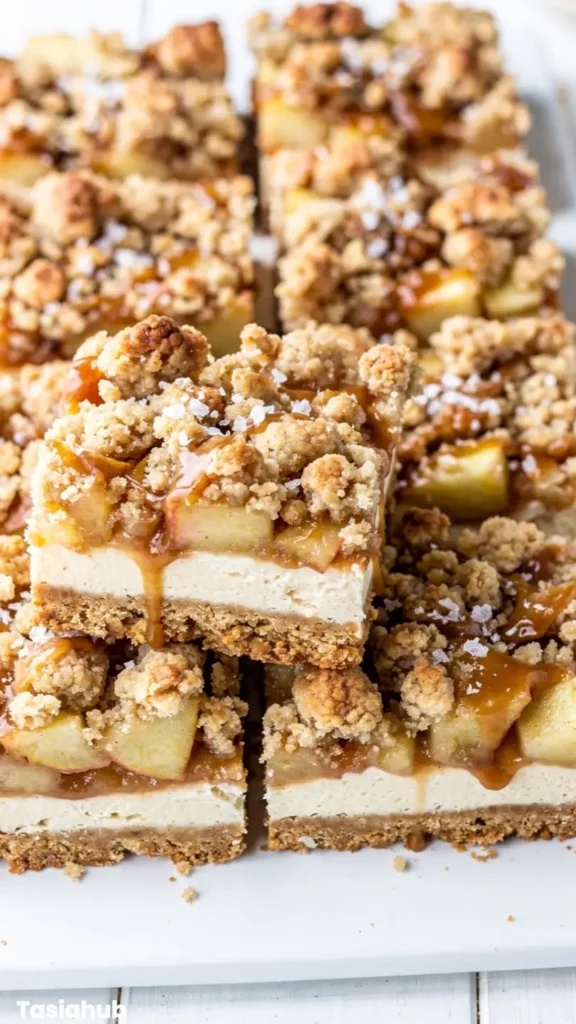 Caramel Apple Cheesecake Bars recipe