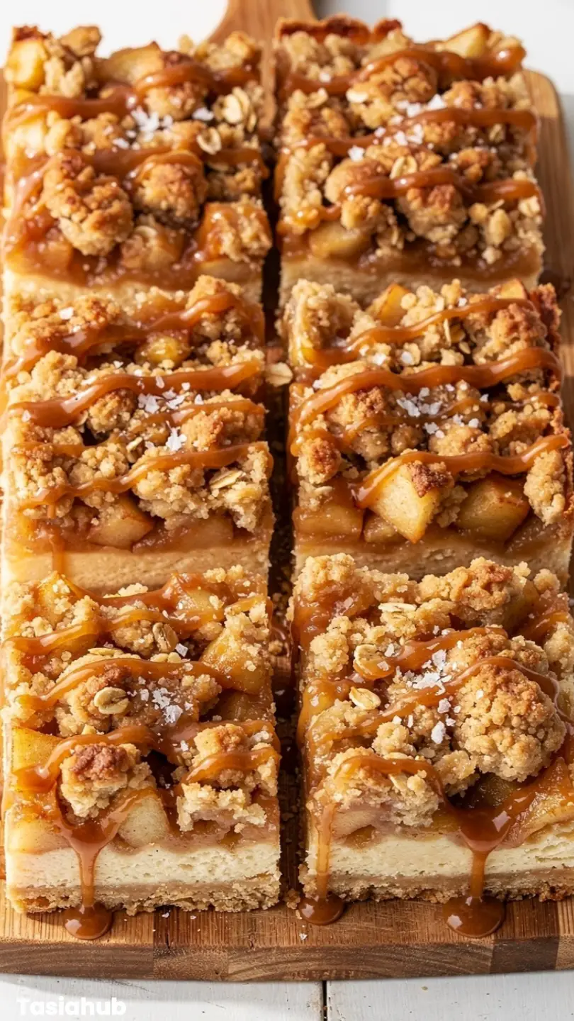 Caramel Apple Cheesecake Bars