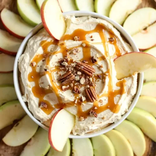 Caramel Apple Cheesecake Dip bowl
