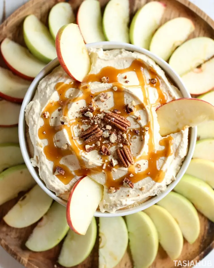 Caramel Apple Cheesecake Dip bowl