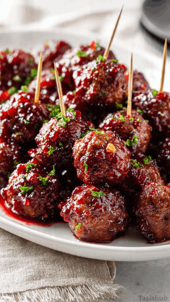 Christmas cranberry meatballs recipe