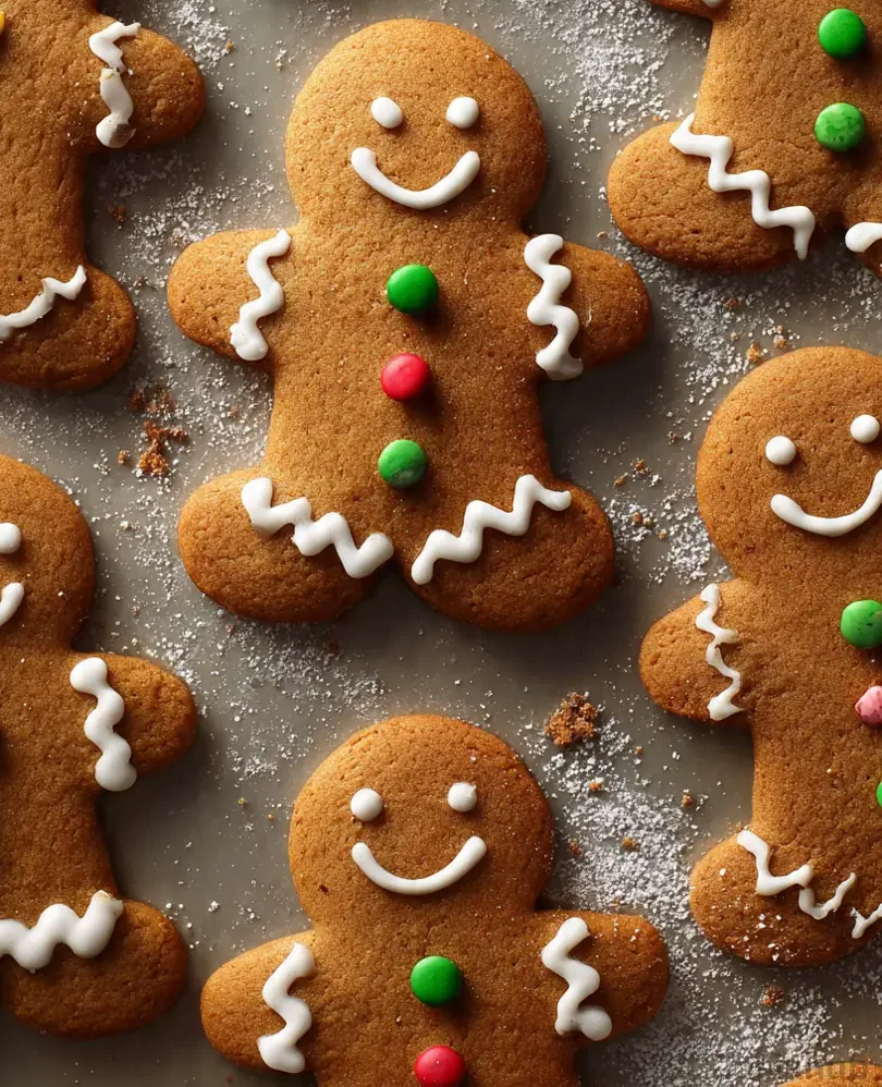 christmas gingerbread men cookies