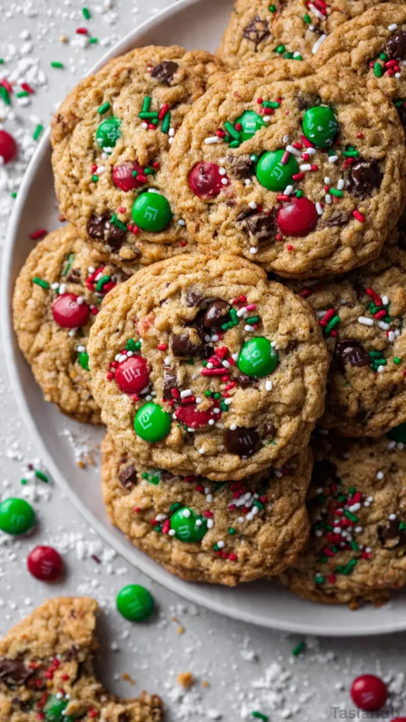 Christmas monster cookies