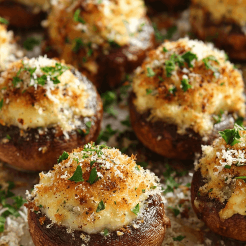 christmas stuffed mushrooms