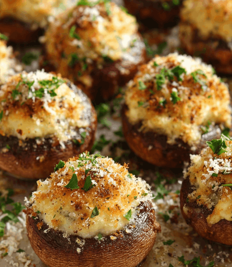 christmas stuffed mushrooms