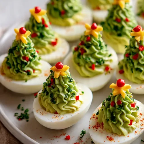 christmas tree deviled eggs