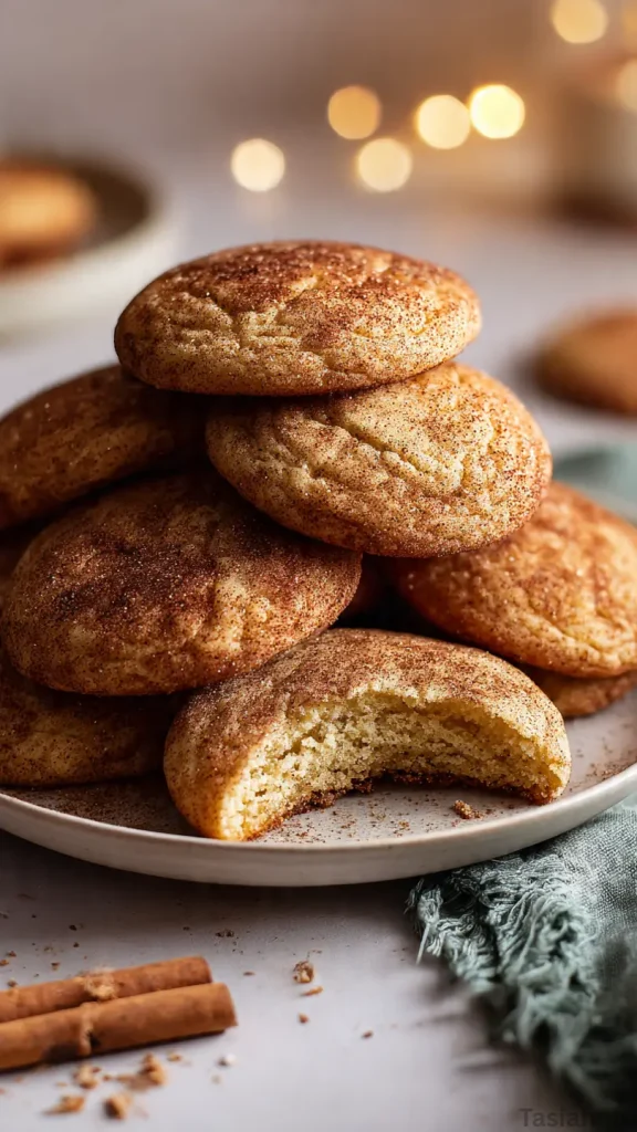 gluten free christmas snickerdoodle cookies