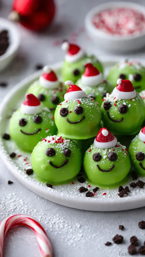 Grinch Oreo balls recipe