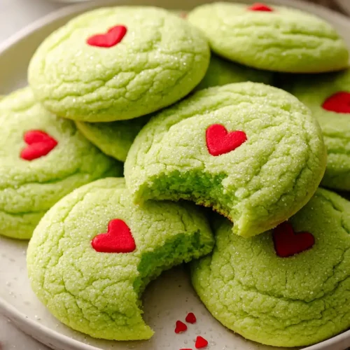 grinch sugar cookies