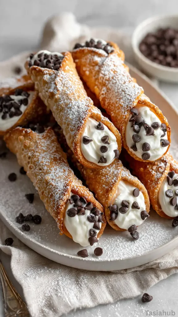 Italian Christmas cannoli cookies