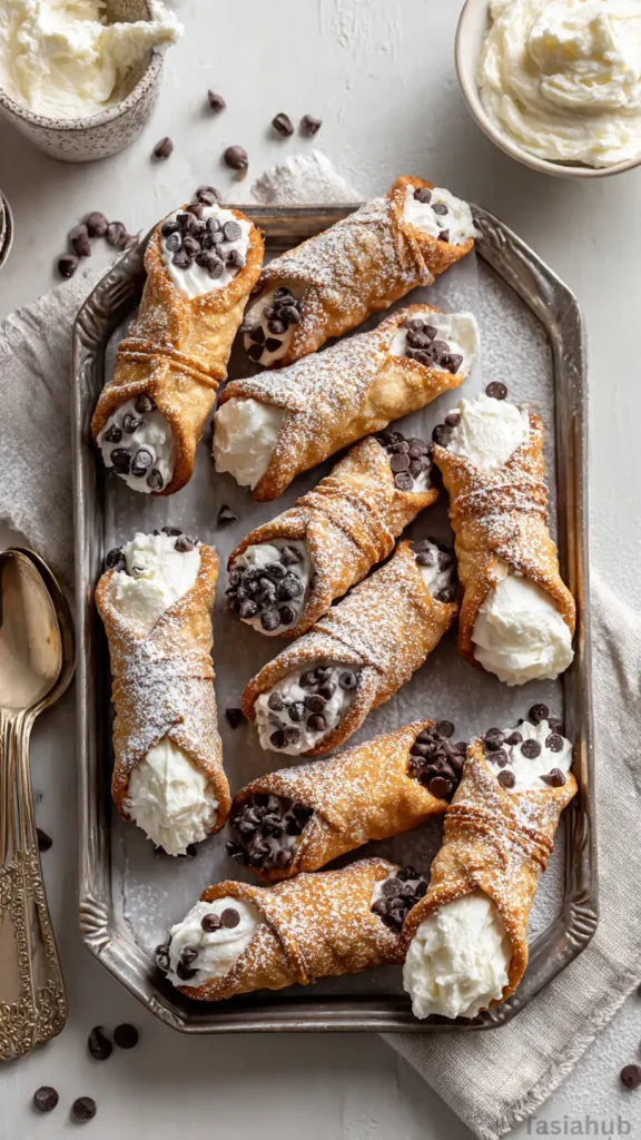 Italian cannoli cookies