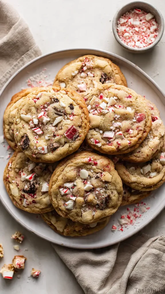 Oreo peppermint crunch cookies