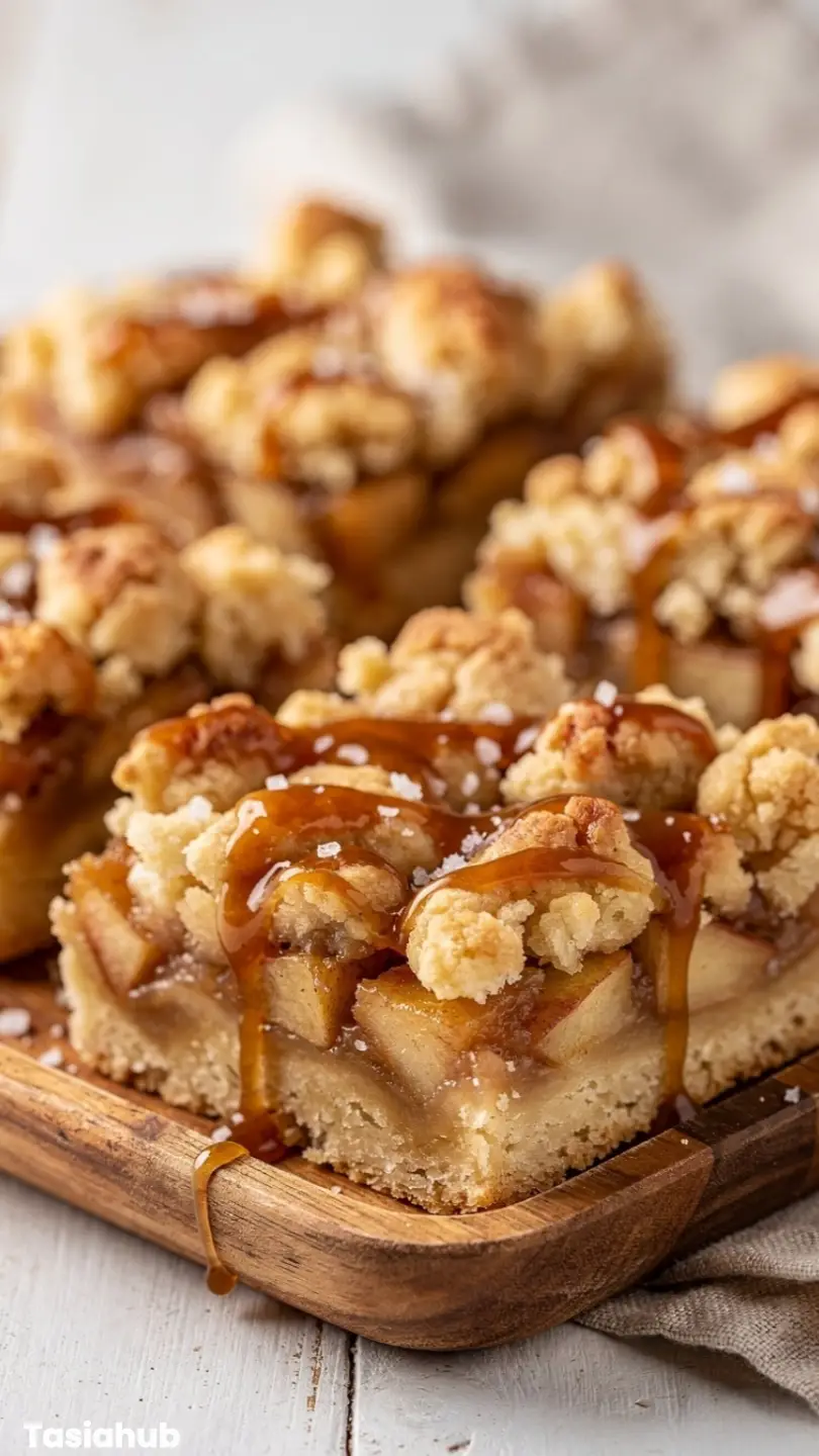 Salted Caramel Apple Pie Bars