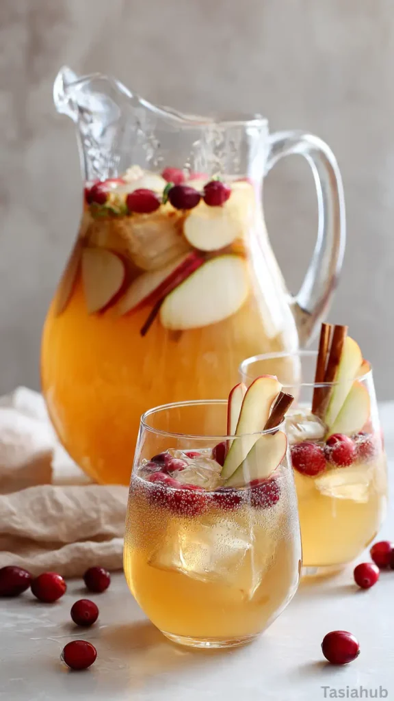 apple cider sangria with Prosecco