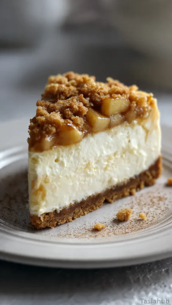 apple crumble cheesecake recipe